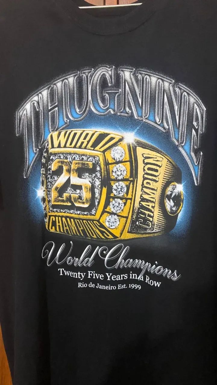 Camiseta Thug Nine The Ring Preta M - Foto 2