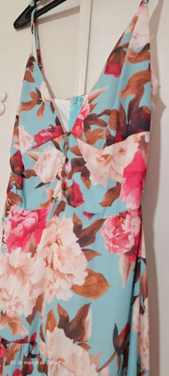 Vestido Floral M - novo - Foto 4