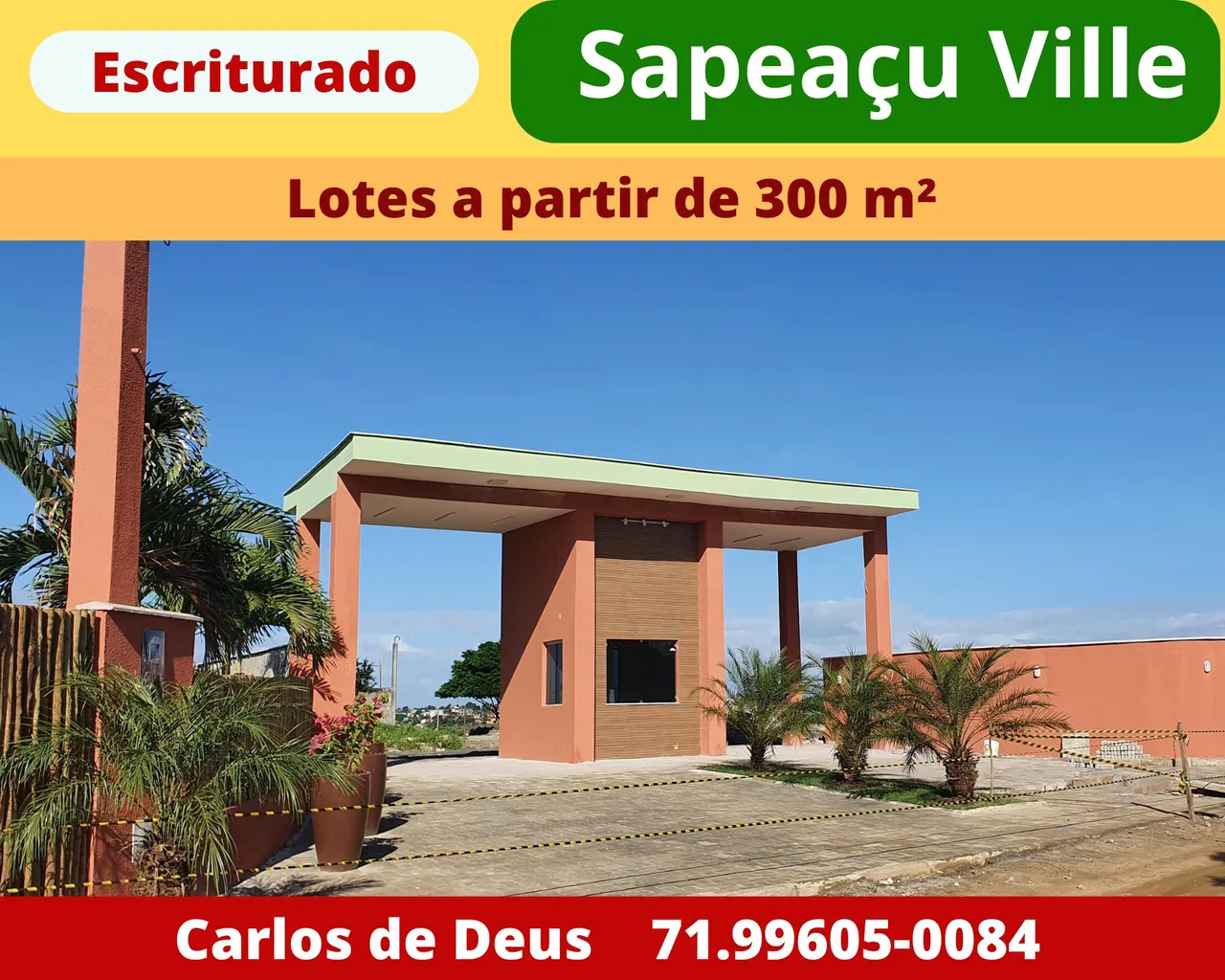 Loteamento Sapeaçu Ville,, Lotes 300 m², escriturado, infraestrutura, frente Rodoviária