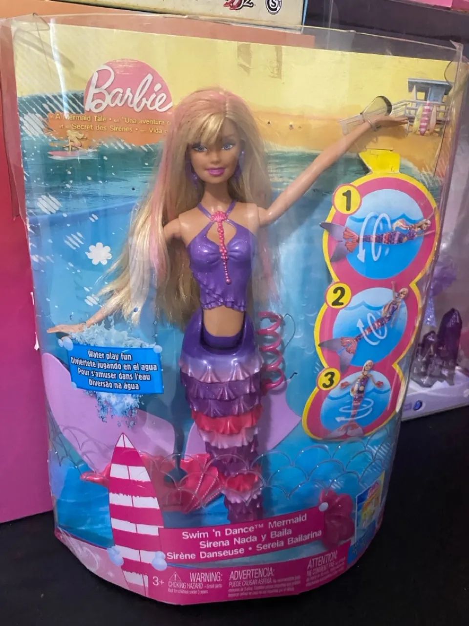 Barbie Sereia Swim 'n Dance Brinquedos e Jogos Parque Aurora