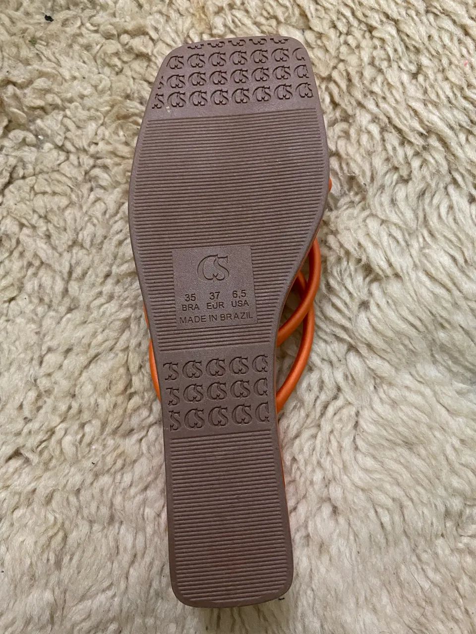 Sandália Carmen Steffens Laranja NOVA - Foto 4