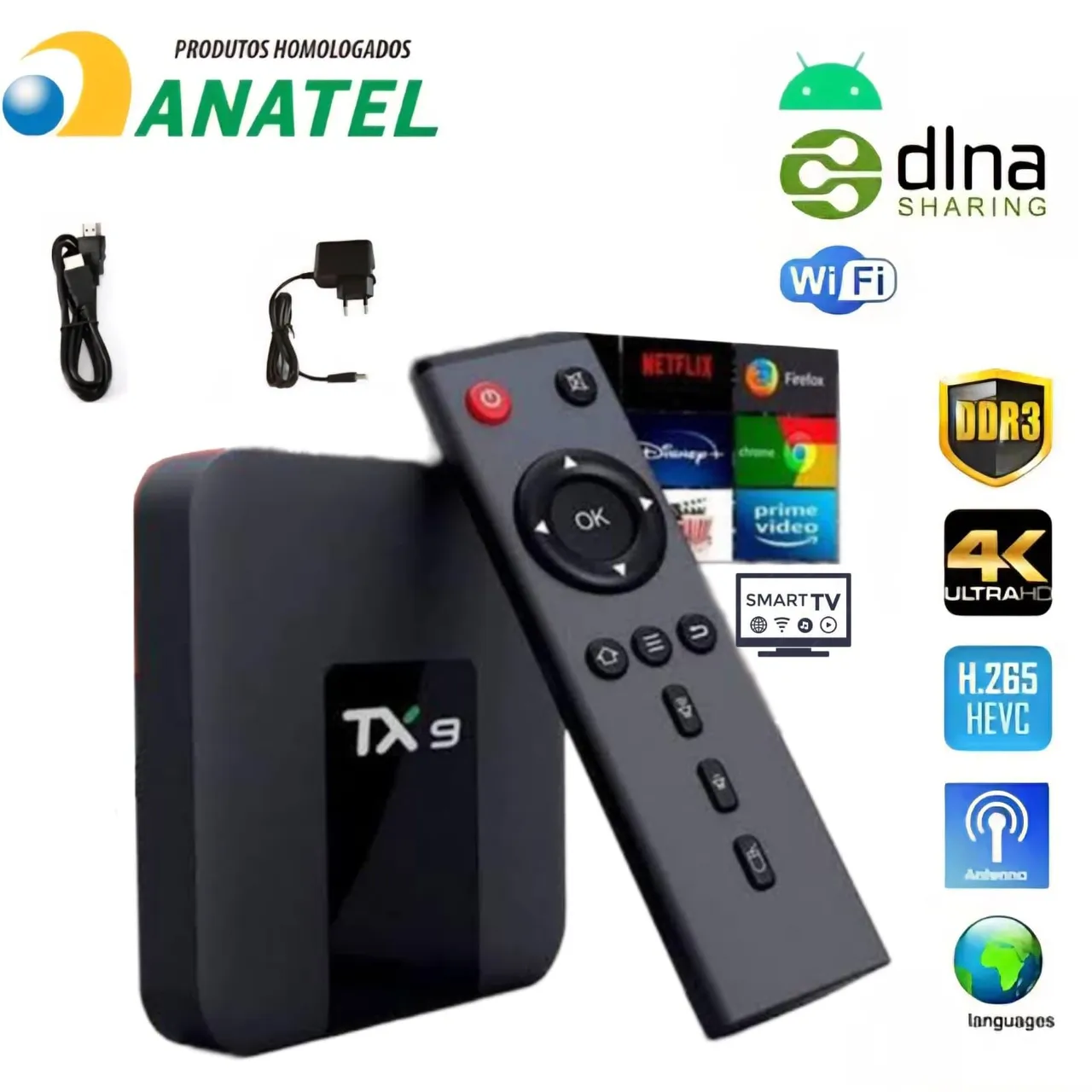 TX9 Smart TV Box - Android 4K Ultra HD