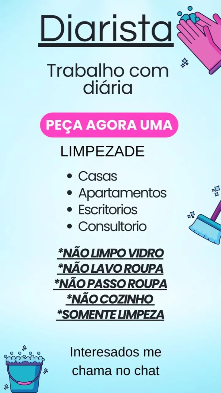 Trabalho como Diarista 