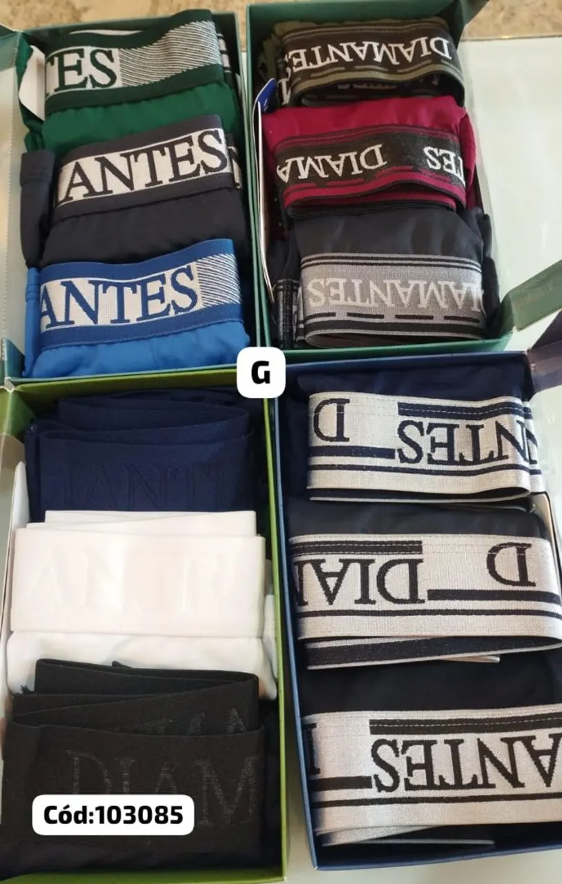 Cuecas Boxers Masculinas - Diversas Cores e Tamanhos
