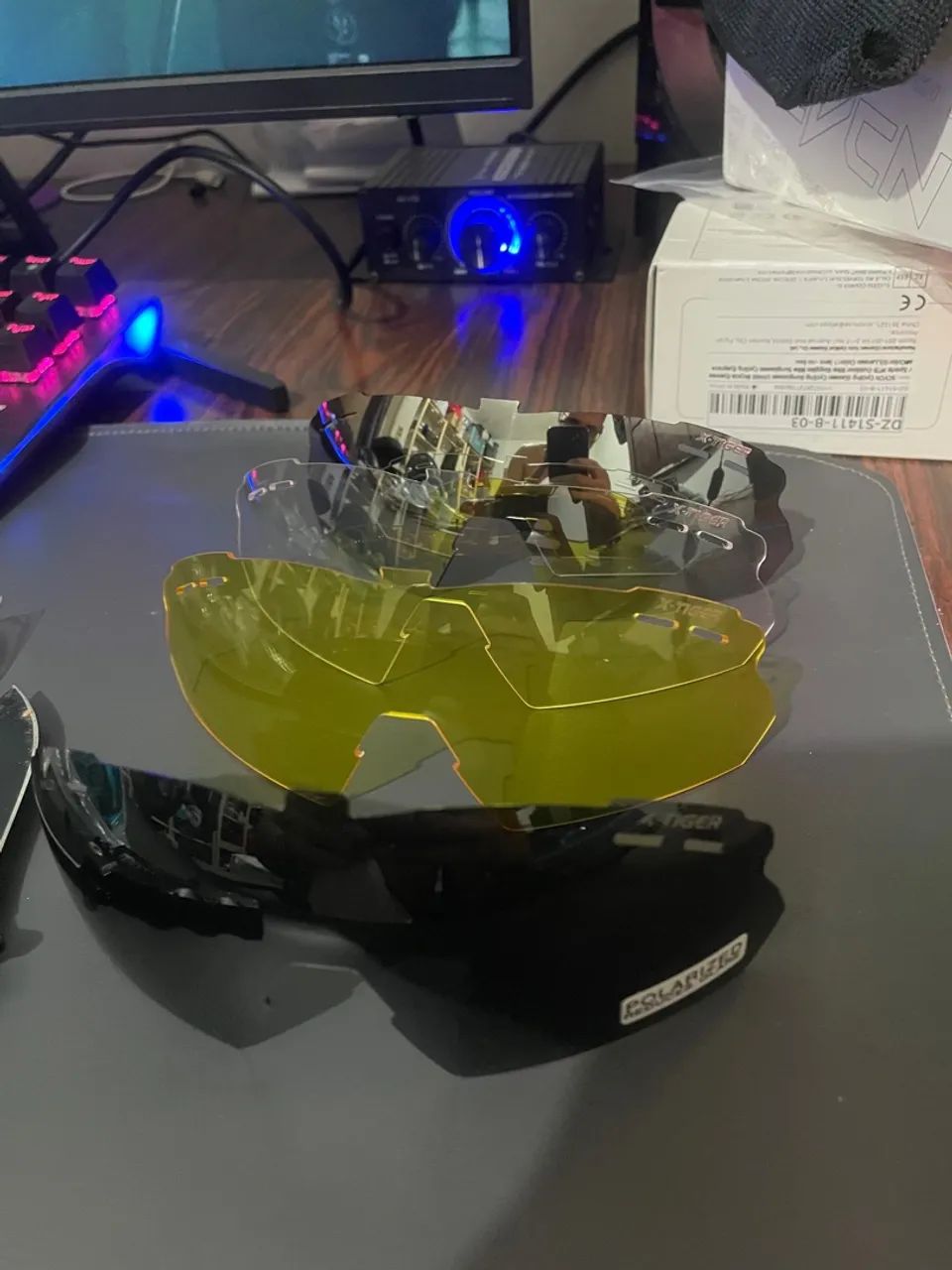 Óculos de Sol Esportivos X-Tiger EXS 5 Lentes - Foto 2