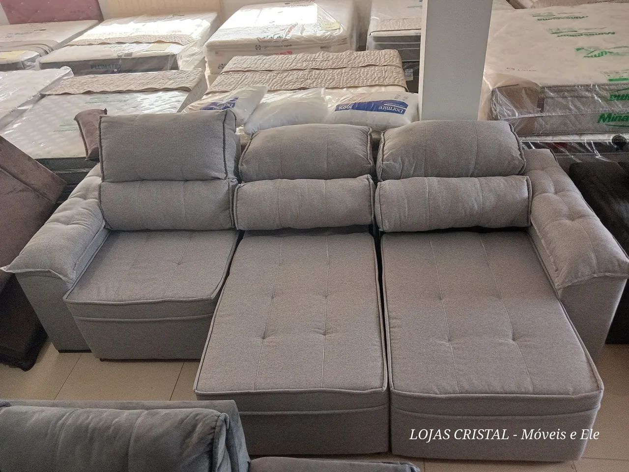 Sofá de Canto 3 Lugares - Novo - Foto 4