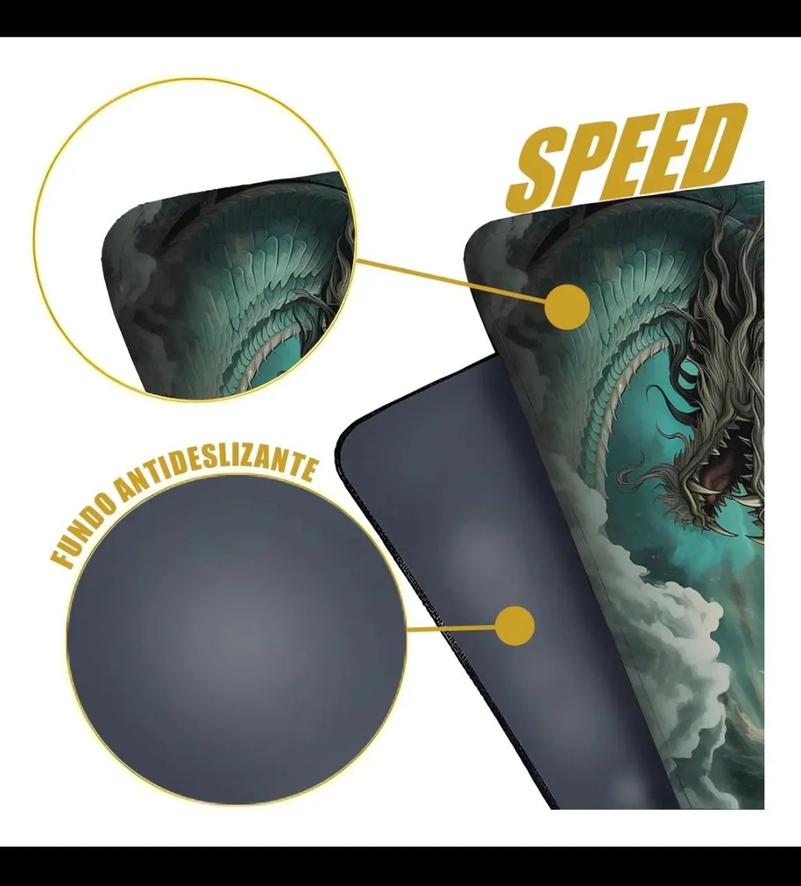 Mousepad gamer Extra grande 90x40 novos - Foto 4
