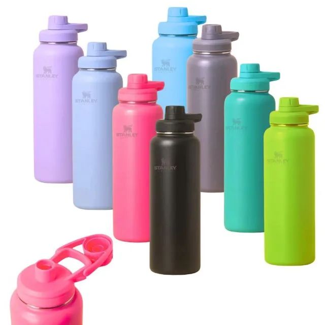 Garrafa De Aço Inox Com Tampa De Rosquear Vacuum De 1200 ml (Viagem, Trilha) - Foto 2