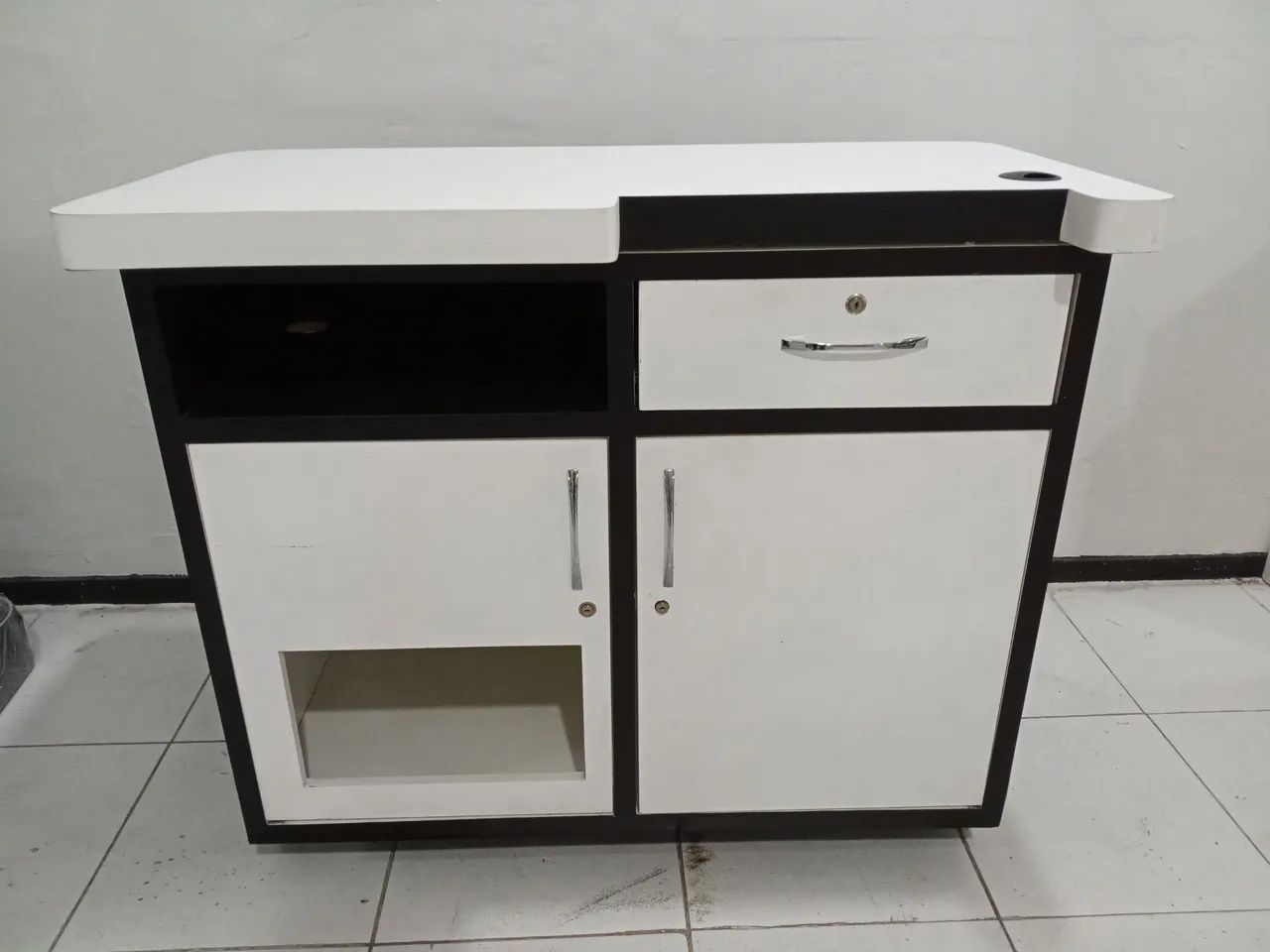 Balcão com 1 Gaveta e 2 Portas em MDP - Foto 3