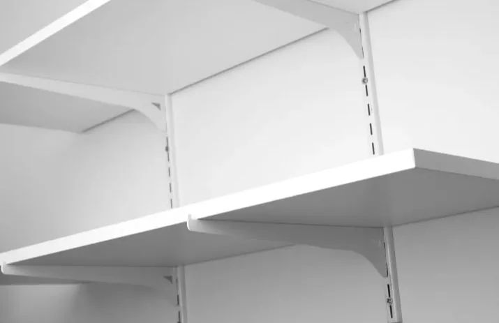 Dois Trilhos para Prateleira de Parede 1,50cm (cada)-Branco + 8 suportes 45cm (cada) - Foto 5