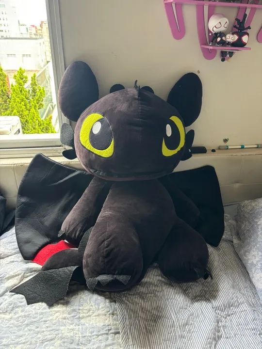 pelúcia gigante banguela como treinar seu dragão , em bom estado. De máquina mega plush