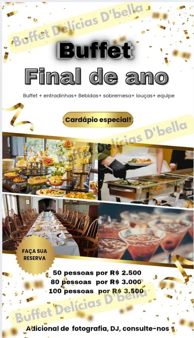 Para sua festa de fim de ano, confraternização, aniversário e muito mais