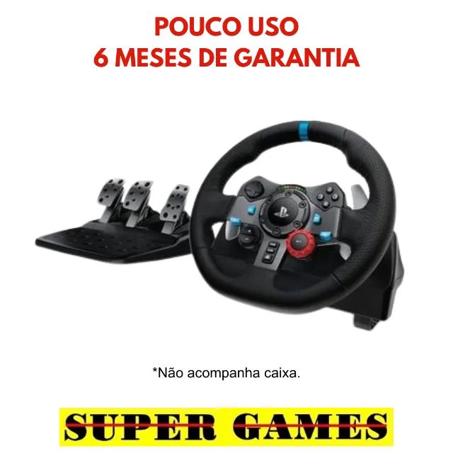 Volante Logitec G29 PS4/PS5/PC, AceitamosTroca, Loja física desde 2004, Próx. Metrô.