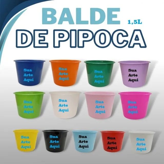 Baldes de Pipocas 1,5L