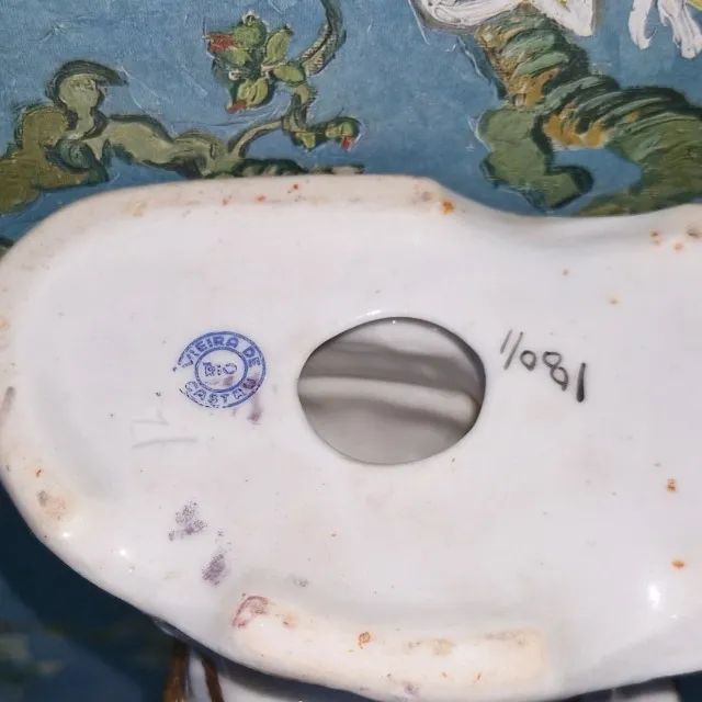 Vieira de Castro. Grupo escultório de porcelana vintage, com figura de casal  - Foto 6