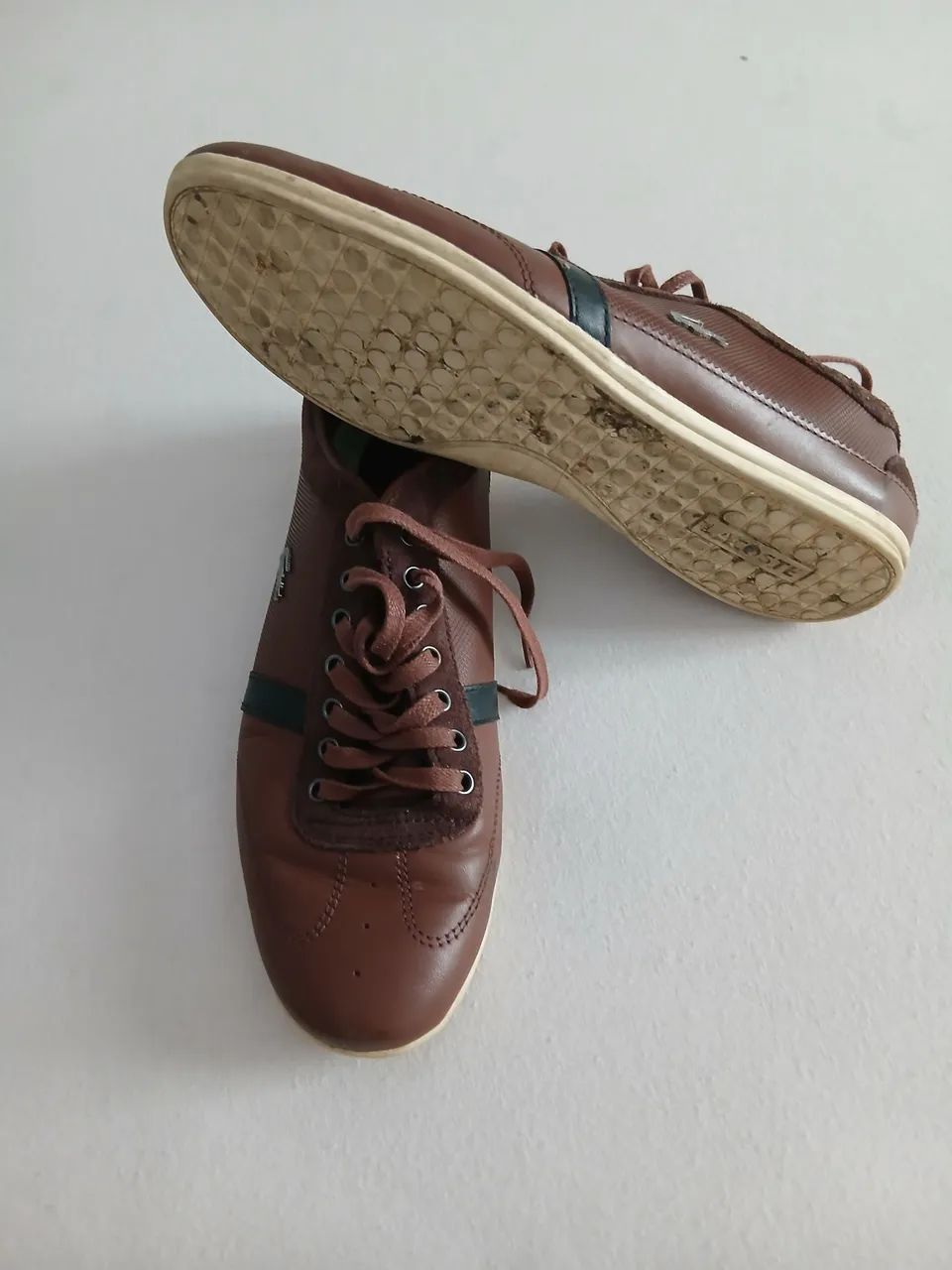 Tênis lacoste original marrom couro N40 - Foto 4