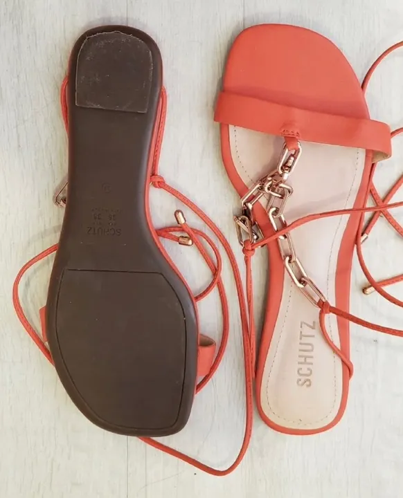Sandália Schutz Coral 36