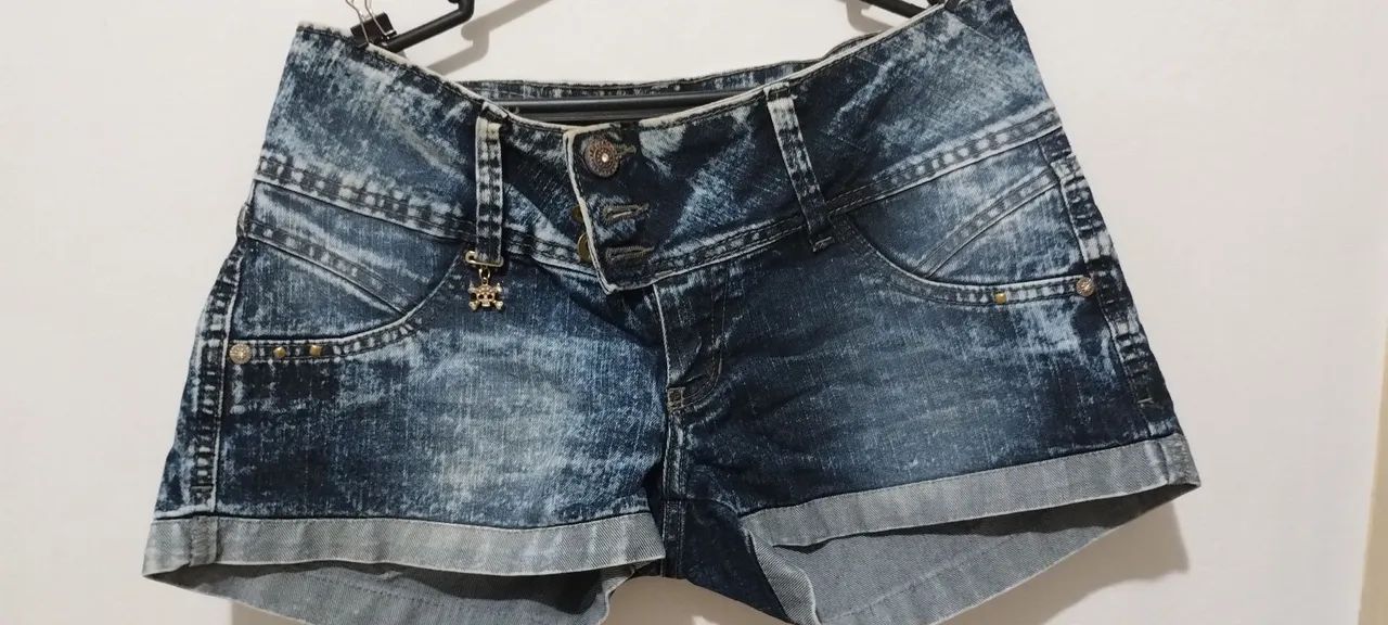 Lote shorts alfaiataria (5 shorts + saia) 38-42 - Foto 5