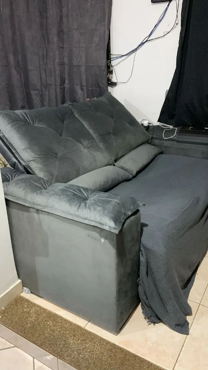 Sofá Retrátil 2m largura aceito ofertas - Foto 2