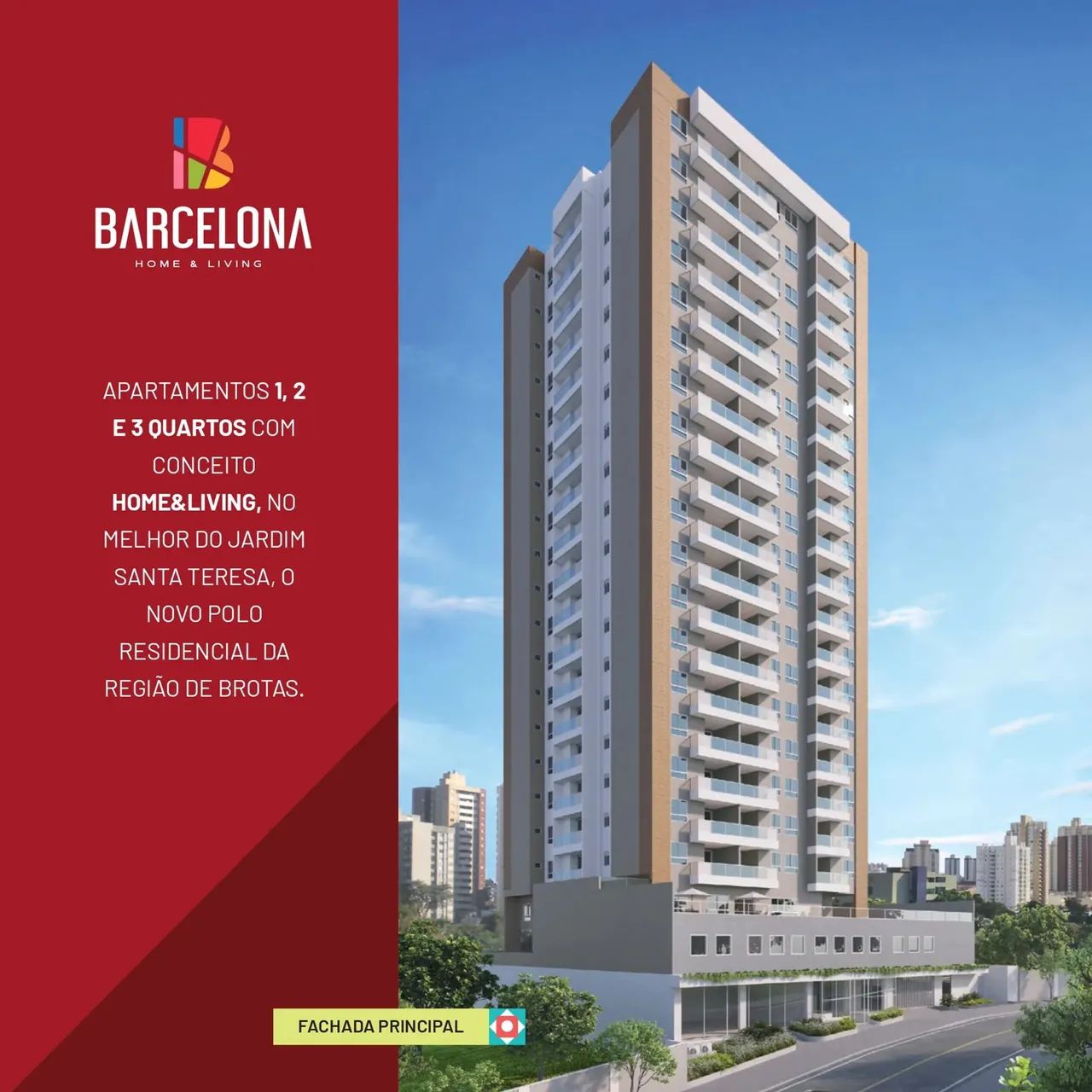 Residencial Barcelona, Apartamentos De 1, 2 E 3 Quartos Na Santa Teresa. 348KHF