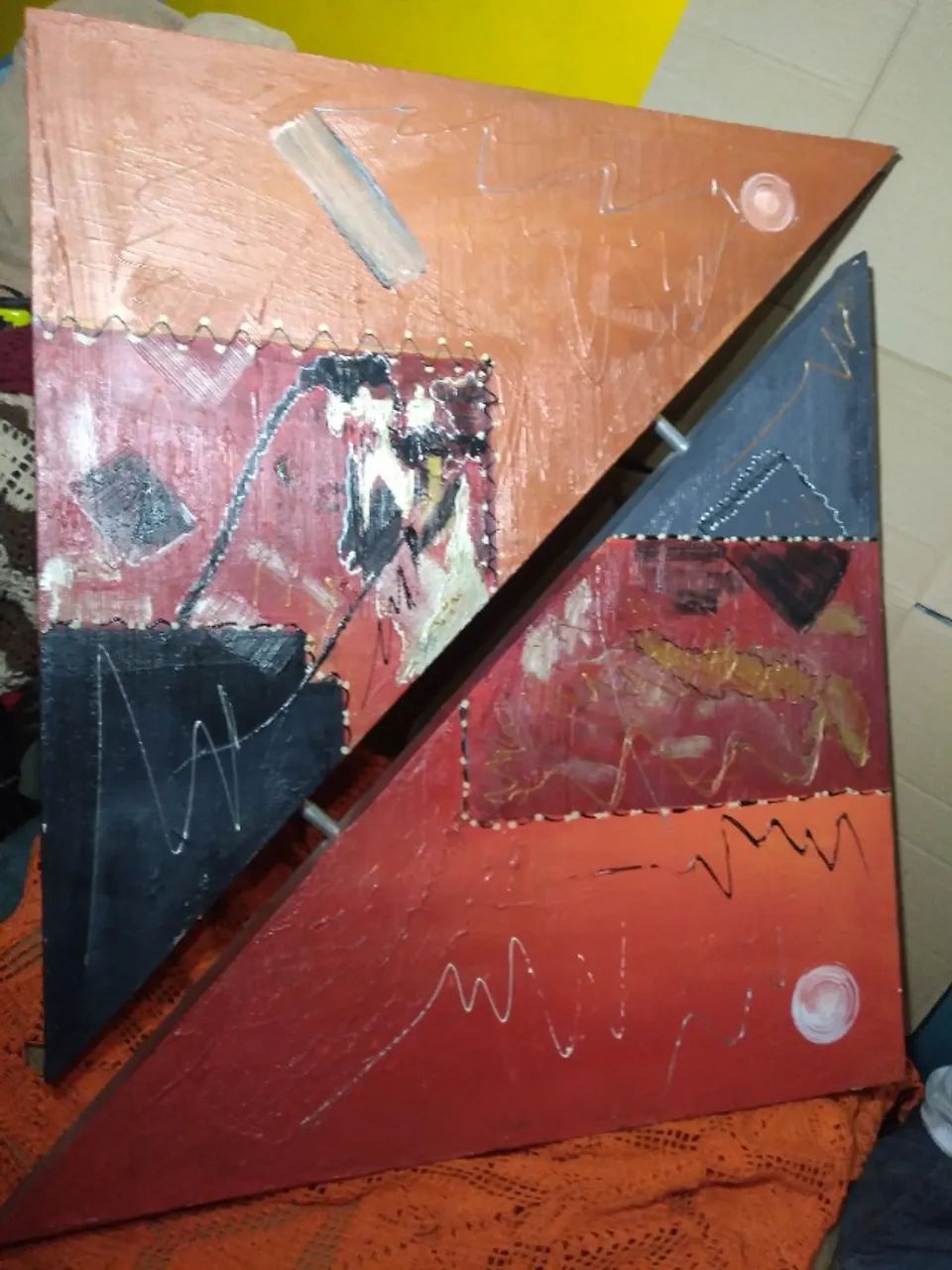  quadro com pintura plástica  - Foto 4