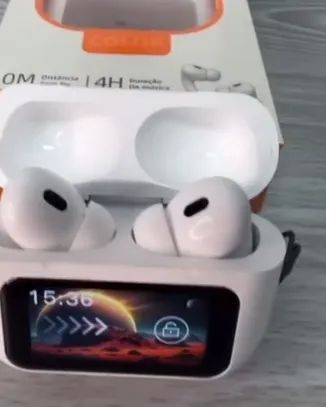 Fone Bluetooth  - Case com Tela, Som Hi-Fi e BT 5.4 Entrega Grátis!