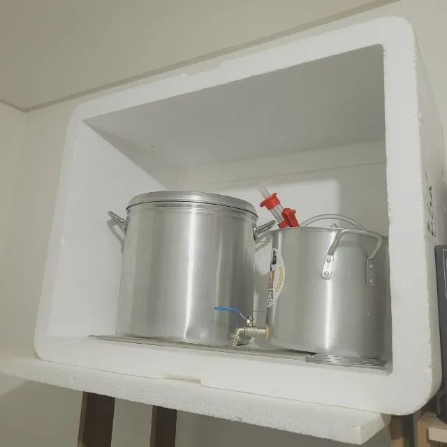 Kit cervejeiro - Panela 20L + Colher Inox + Cooler Serpentina + Isopor 100L + Panela 8,3L - Foto 3