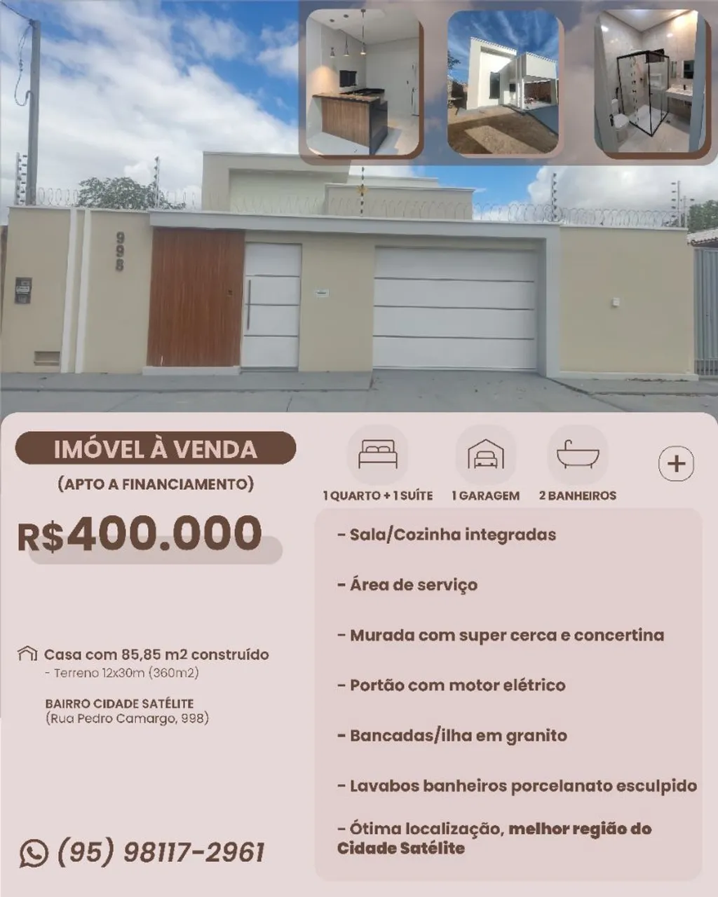 Casa nova Cidade Satélite