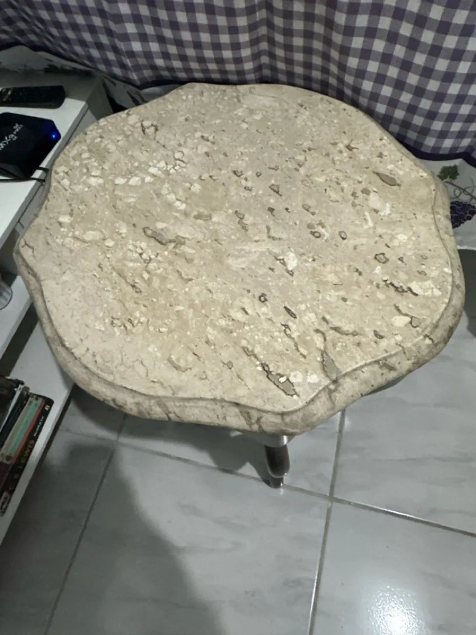Mesa de canto em pedra natural de mármore  - Foto 3