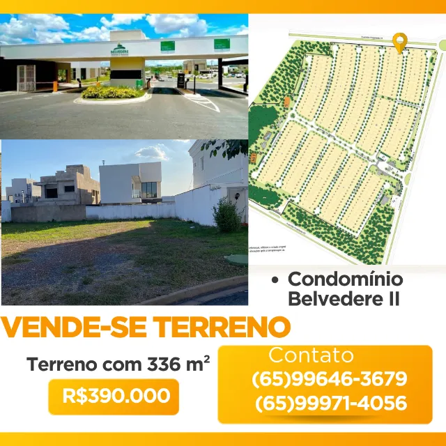Vende-se Terreno Condomínio Belvedere II