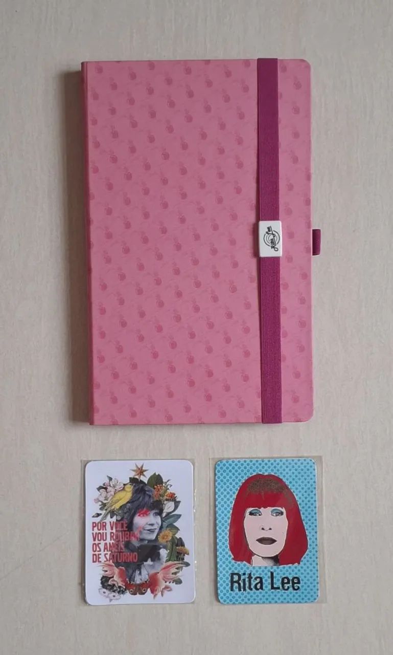 CADERNO CADERNETA COM ÍMÃS RITA LEE - Foto 2