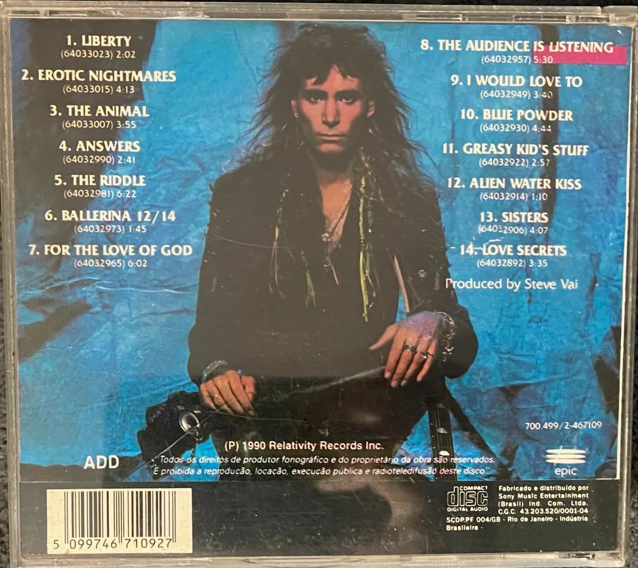 Cd Steve Vai  Passion And Warfare 1990 - Foto 2
