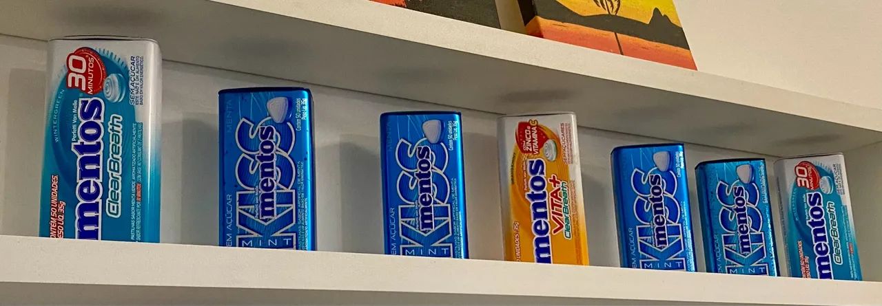 Coleção 7 Latinhas Mentos Vazias. - Foto 4