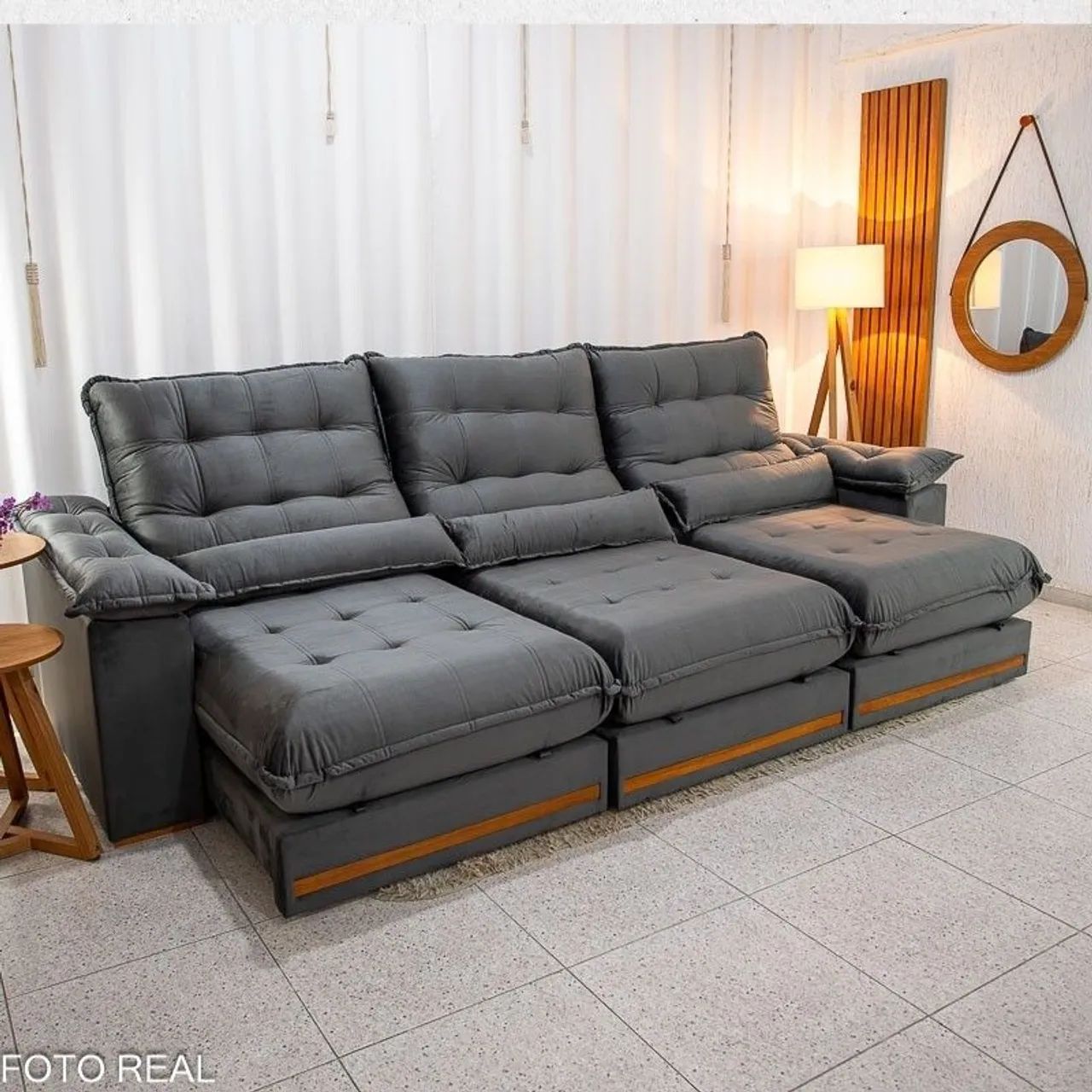SOFÁ 320 TRÊS MÓDULOS ESPUMA D33 PILLOW TOP 30 MOLAS ENSACADAS CONFORTO E QUALIDADE! 7W6RU