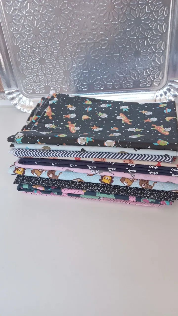 Tecidos tricoline algodão estampados para costura - Foto 3