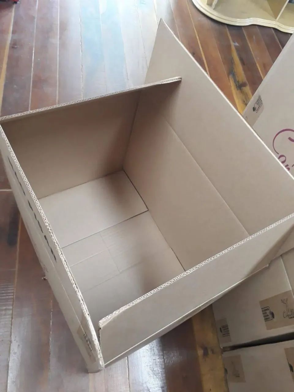 Caixa de papelão grande kit com 3 - Foto 3