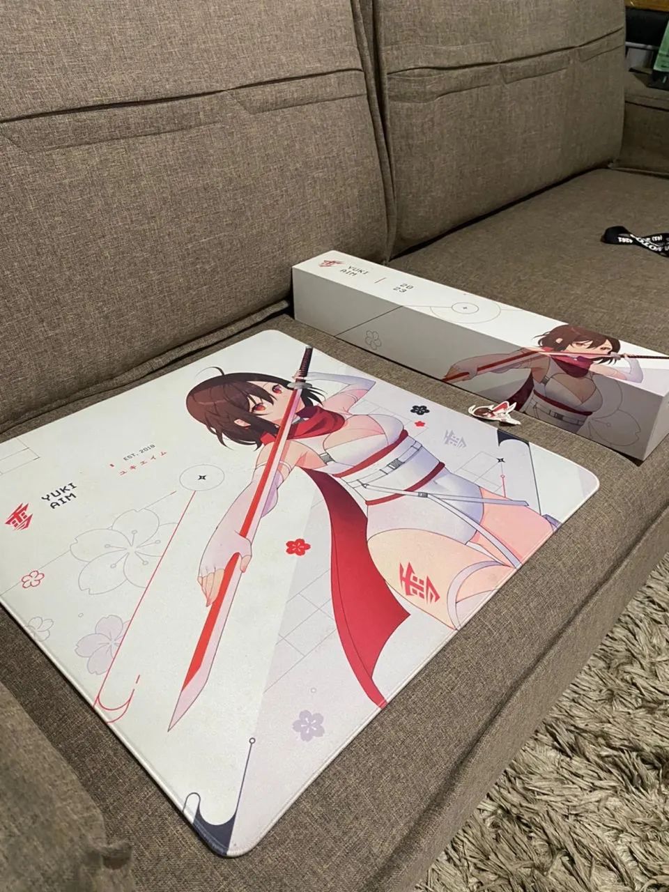 yuki様 オーダー① Mousepad Yuki Aim katana white edition 2023 - Periféricos e