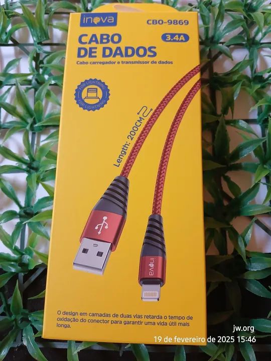 Cabo USB para iPhone - 3.4A - 2 Metros - Alta Velocidade - Foto 6