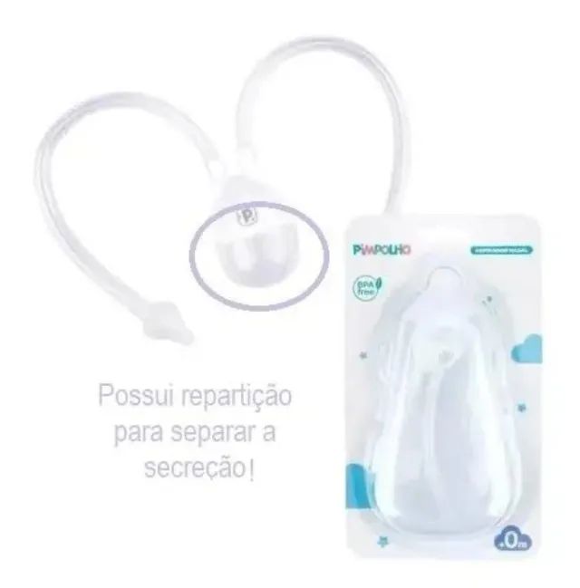 Aspirador Nasal De Sucção Infantil Bebê Pimpolho - Foto 4