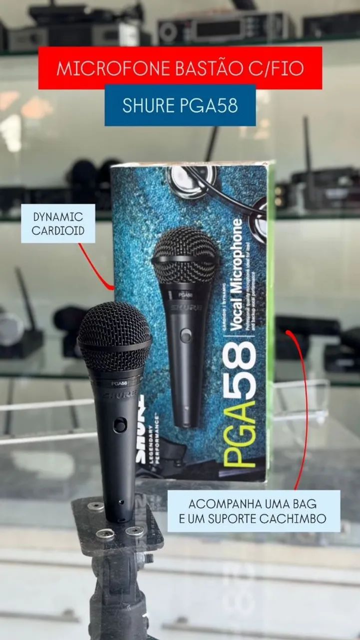 Microfone com fio a partir de R$ 99,00 - Foto 4