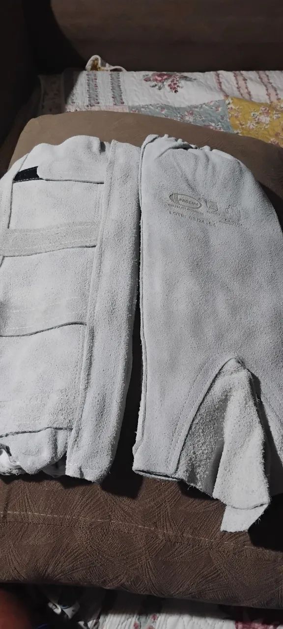 Kit de segurança para solda - avental, luvas e perneiras - Foto 4