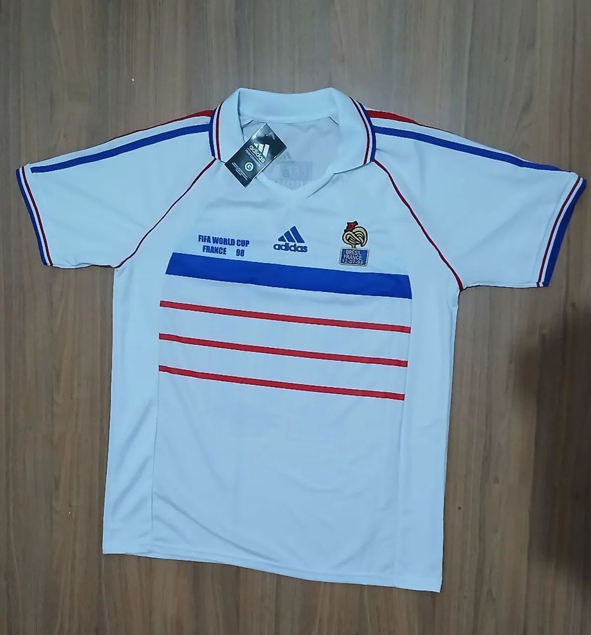 Camisa de Futebol França 1998 - Copa do Mundo - Foto 2