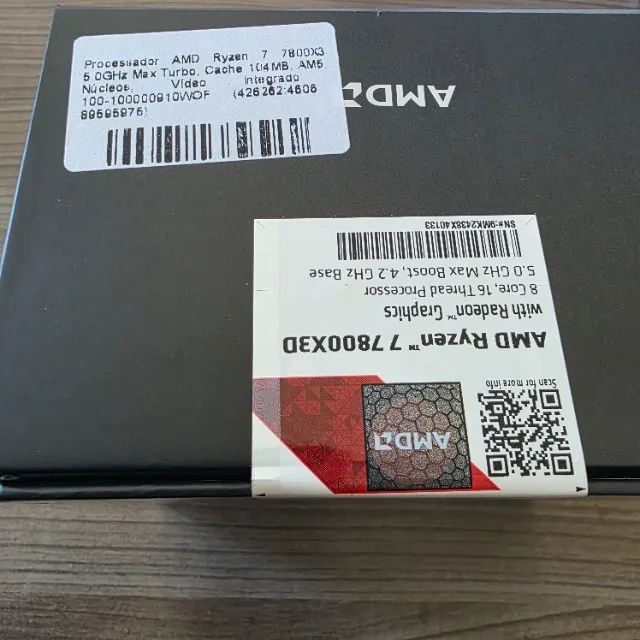 Processador AMD Ryzen 7 7800X3D - AM5 - NOVO LACRADO NF GARANTIA - Foto 3