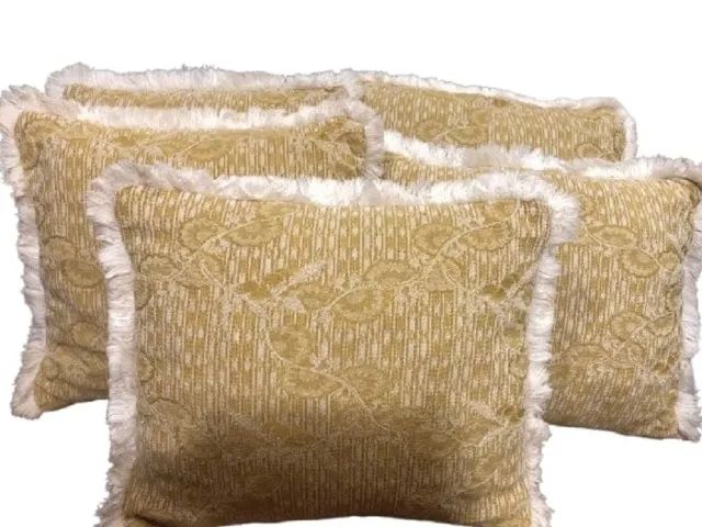 Almofadas Cor Mostarda Kit Com 5 Unidades - Foto 3