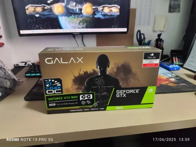 Placa De Vídeo Geforce Gtx 1660 6gb Galax 1-click Oc (Usado)