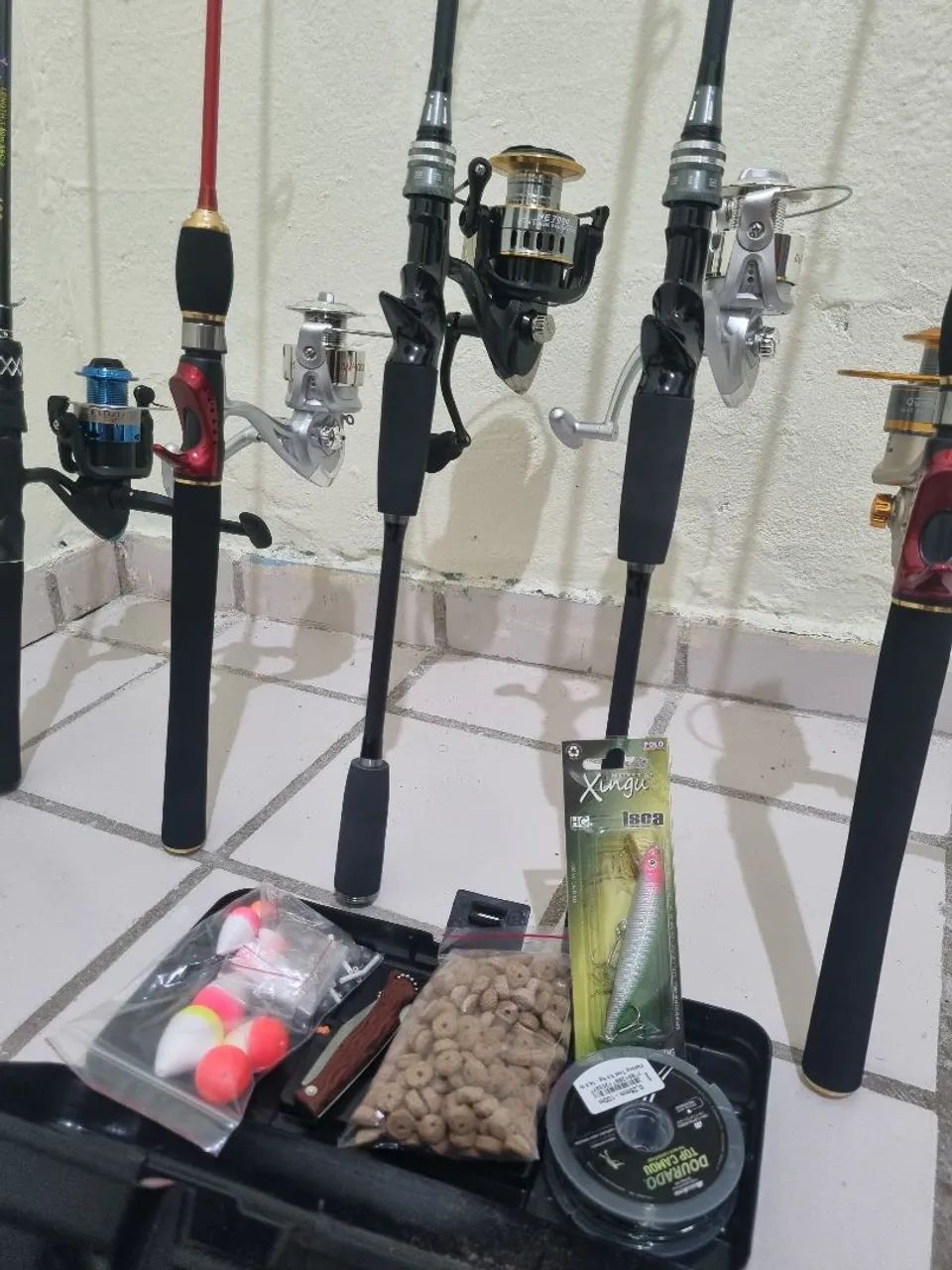 Conjunto de Pesca Completo - Vara 2,10m e Molinete AV3000 - Foto 5