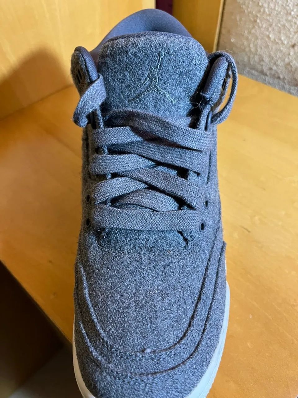 Nike Air Jordan 3 Retro wool cinza 38 - Foto 5