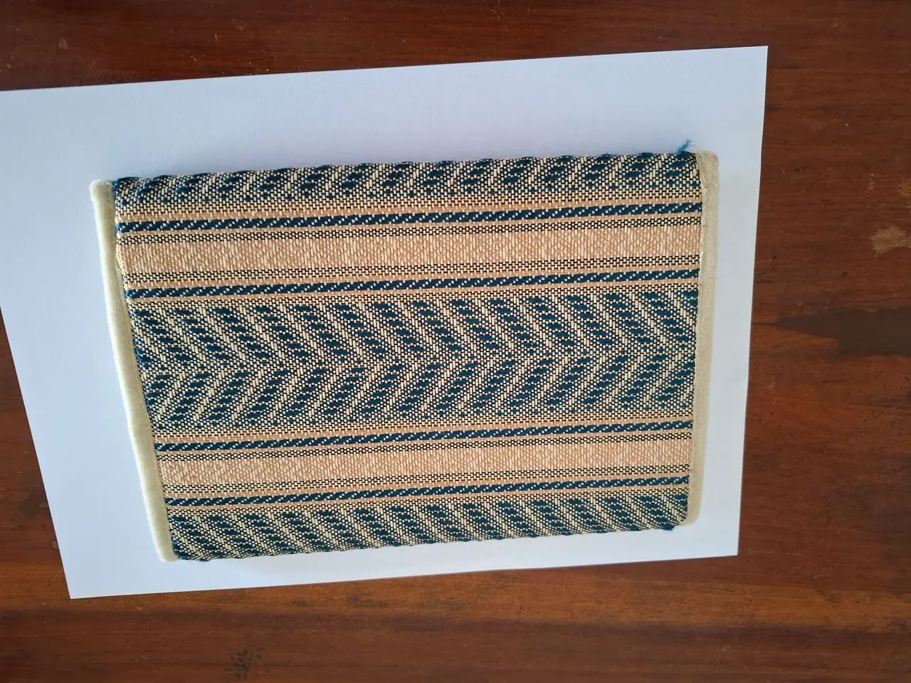 Bolsa para guardar joias - Bege e Azul - Foto 5