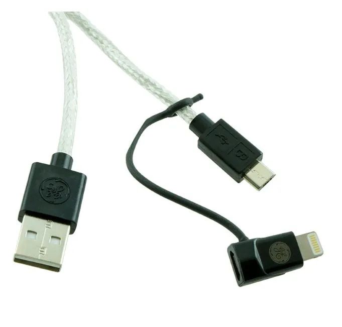 Cabo Micro USB com Adaptador Conector Lighting - GE. - Foto 3