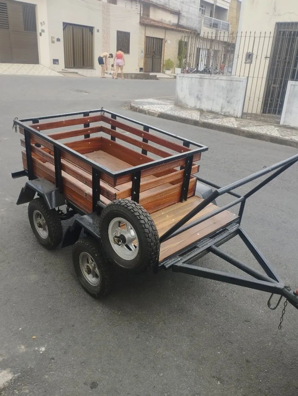 Reboque de dois eixos pra motos - Foto 6